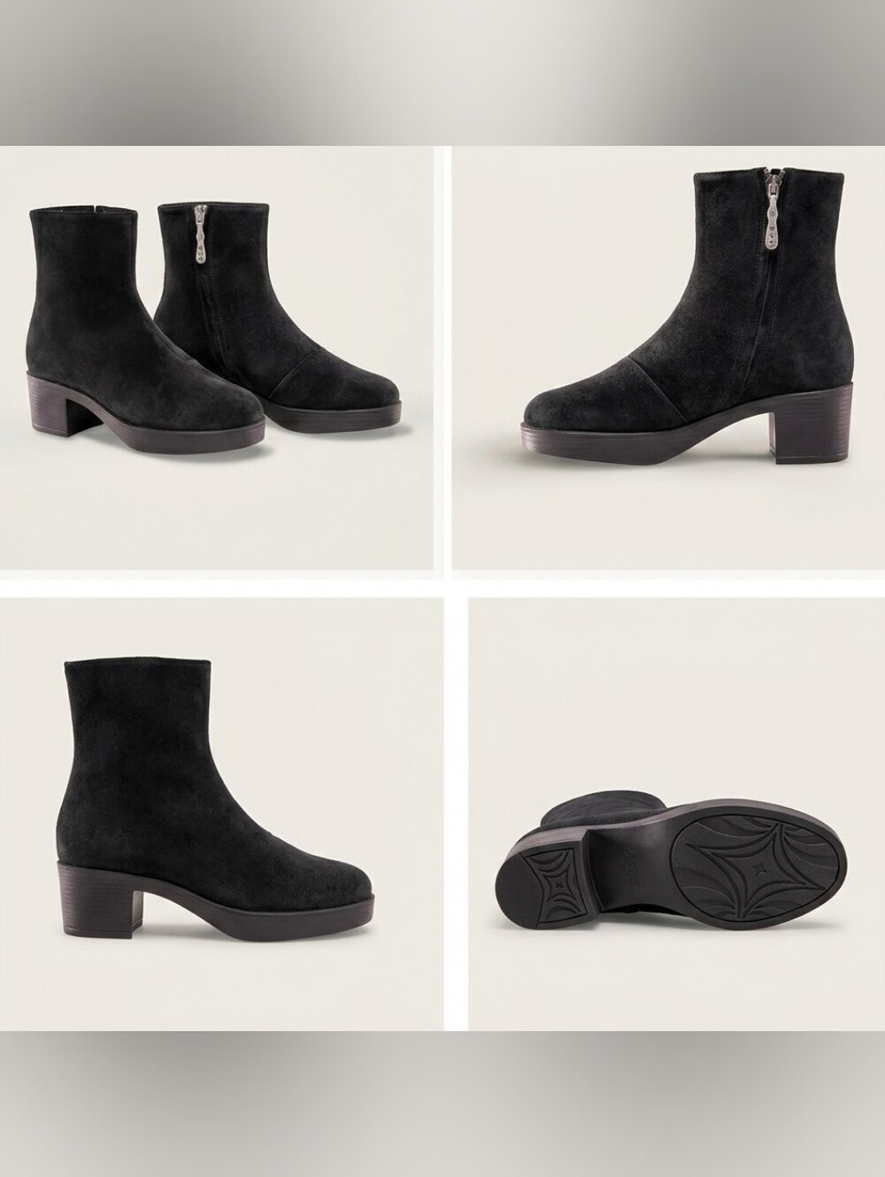 New Black Suede Siren Ankle Boot By Lazo Made In ITALY